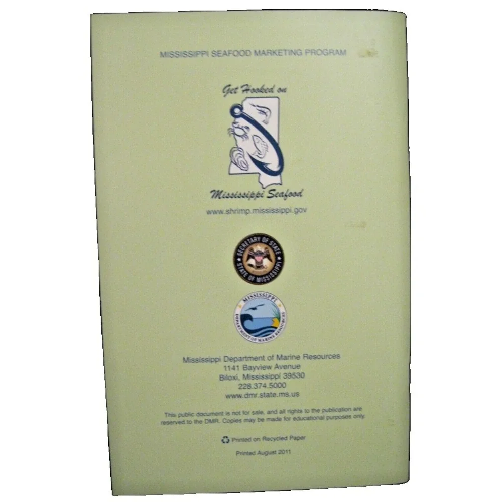 MISSISSIPPI SHRIMP RECIPES Softcover Cookbook DEPARTMENT OF MARINE RESOURCES New